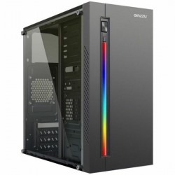 Корпус GINZZU D370 RGB Window без БП (черный)