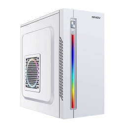 Корпус GINZZU D380 RGB без БП (белый)