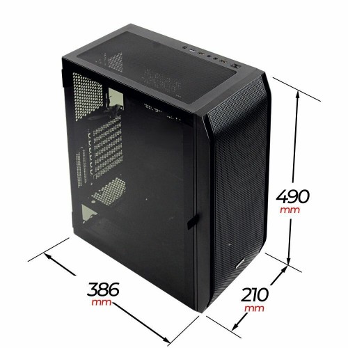 Корпус GINZZU GL180 без БП (черный) 