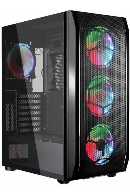 Корпус Ginzzu GL300 без БП (черный) 