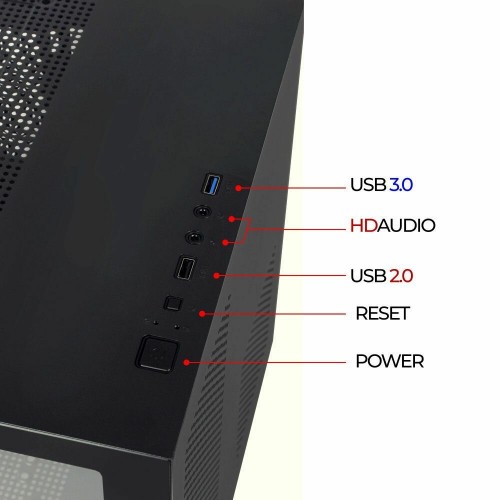 Корпус Ginzzu V100 без БП (черный) 4