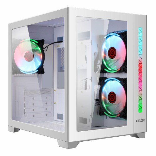 Корпус GINZZU V450 RGB без БП (белый) 