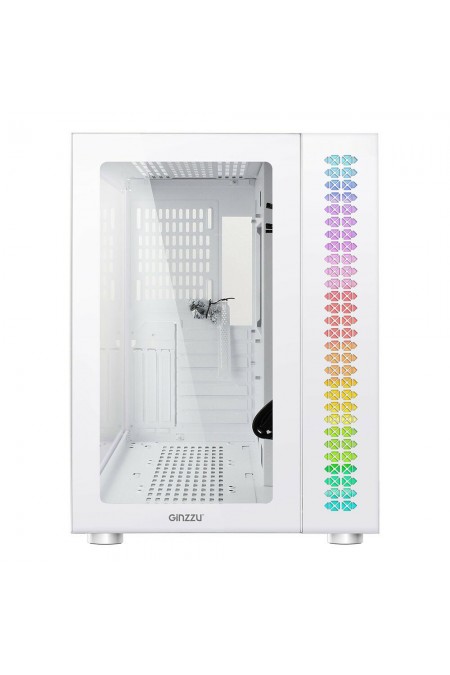 Корпус Ginzzu V560 WH RGB без БП (белый) 1