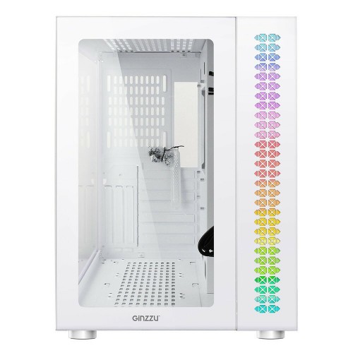 Корпус Ginzzu V560 WH RGB без БП (белый) 1