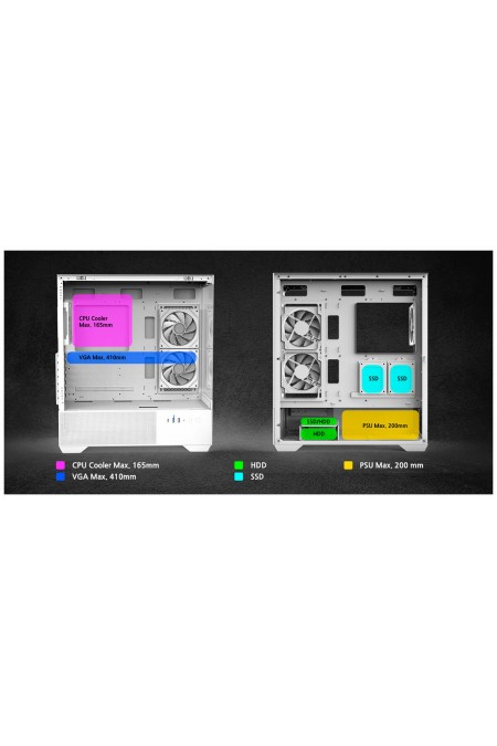 Корпус Zalman Miditower Chronix V2 без БП (белый) 7