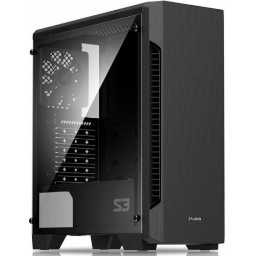 Корпус Zalman S3 TG без БП (черный) 