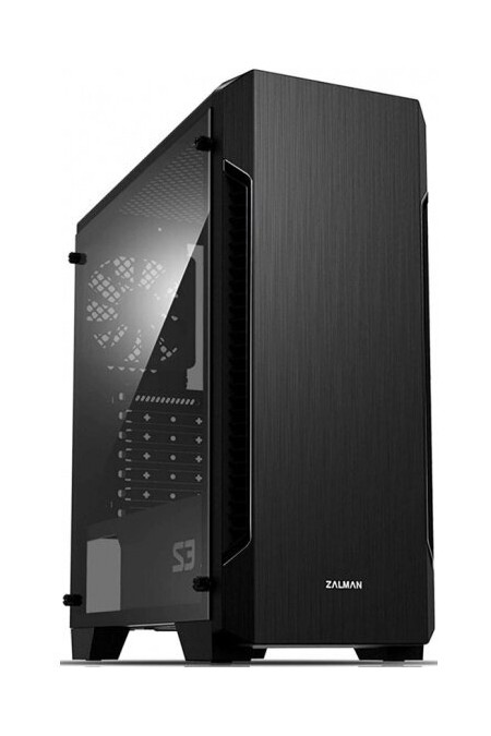 Корпус Zalman S3 TG без БП (черный) 1