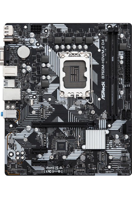 Материнская плата ASRock B760M-HDV/M.2 D4 (90MXBL40-A0UAYZ) 