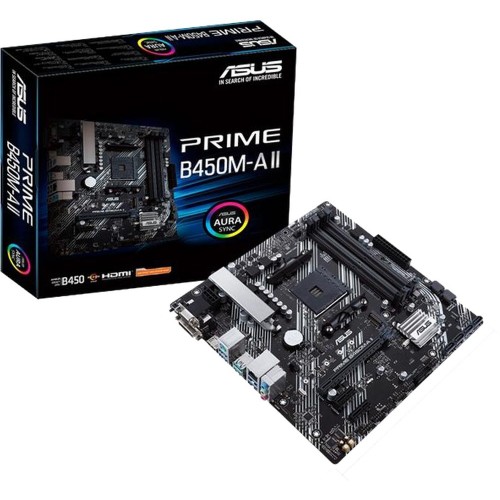 Материнская плата ASUS PRIME B450M-A II (90MB15Z0-M0EAY0) 1