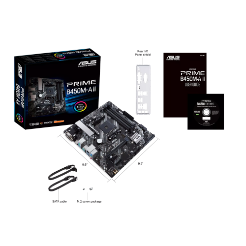 Материнская плата ASUS PRIME B450M-A II (90MB15Z0-M0EAY0) 7