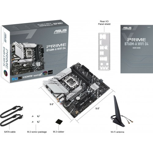 Материнская плата ASUS PRIME B760M-A WIFI D4 (90MB1CX0-M0EAY0) 3