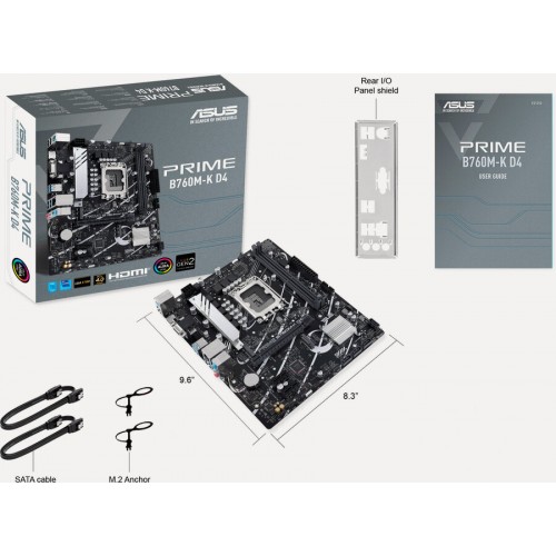 Материнская плата ASUS PRIME B760M-K D4 (90MB1DS0-M1EAY0) 8