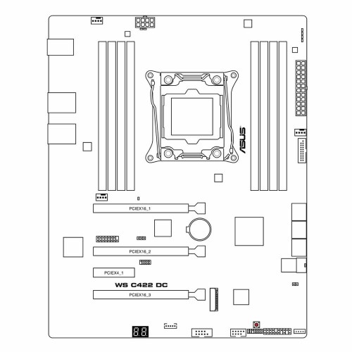 Материнская плата ASUS WS C422 DC (90SB08J0-M0XBN1) 3