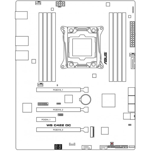 Материнская плата ASUS WS C422 DC (90SB08J0-M0XBN1) 5