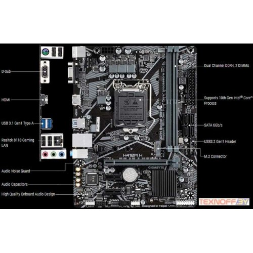 Материнская плата GIGABYTE H410M H 5