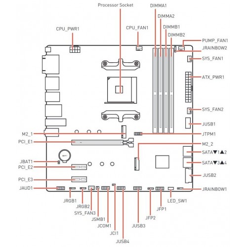 Материнская плата MSI B550M PRO-VDH WIFI 4