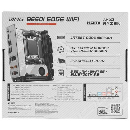 Материнская плата MSI MPG B650I EDGE WIFI 6