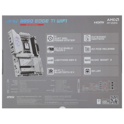 Материнская плата MSI MPG B850 EDGE TI WIFI 9