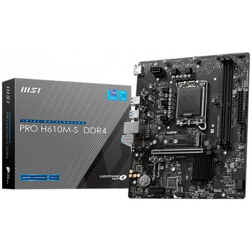 Материнская плата MSI PRO H610M-S DDR4 
