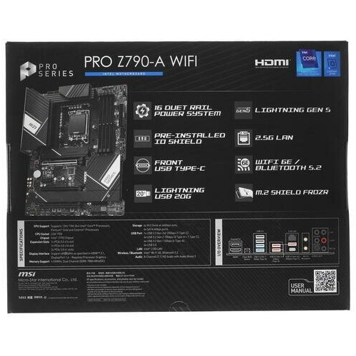 Материнская плата MSI PRO Z790-A WIFI DDR5 6
