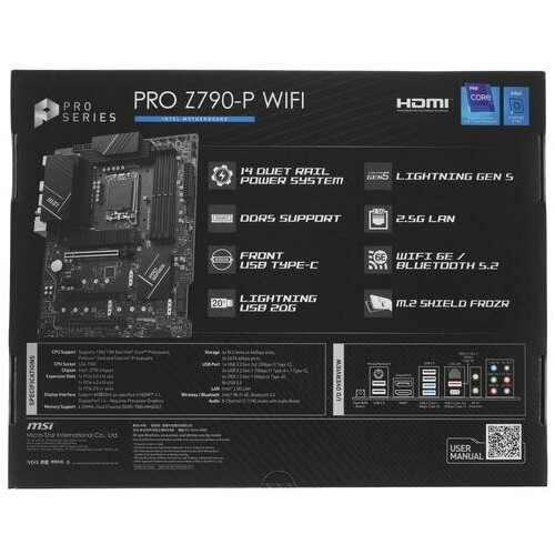 Материнская плата MSI PRO Z790-P WIFI DDR5 4