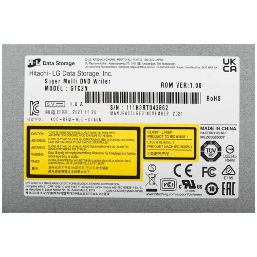 Оптический привод LG GTC2N внутренний OEM (черный) 5