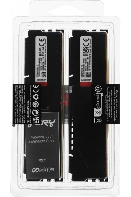 Оперативная память Kingston 16 ГБ (8 ГБ x 2 шт.) DDR5 5600 МГц DIMM CL40 (KF556C40BBK2-16) 5