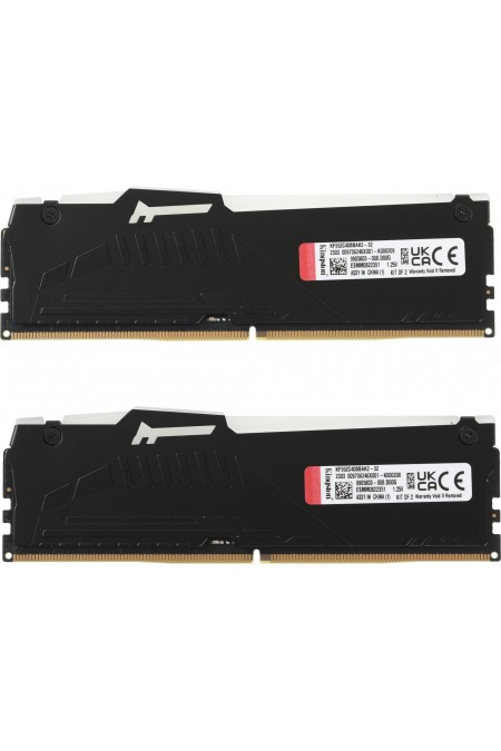 Оперативная память Kingston FURY Beast RGB (16 ГБ x 2 шт.) DDR5 5200 МГц DIMM CL40 (KF552C40BBAK2-32) 9
