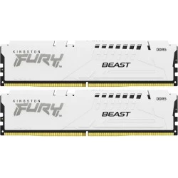 Оперативная память Kingston Fury Beast White Expo 32 ГБ (16 ГБ x 2 шт.) DDR5 5600 МГц DIMM CL36 (KF556C36BWEK2-32)