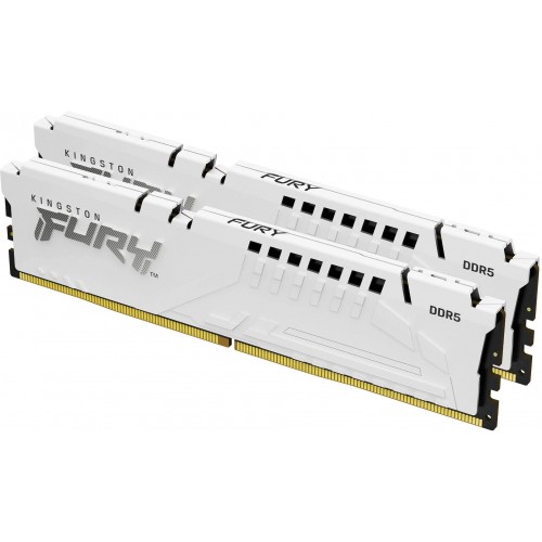 Оперативная память Kingston Fury Beast White Expo 32 ГБ (16 ГБ x 2 шт.) DDR5 5600 МГц DIMM CL36 (KF556C36BWEK2-32) 1