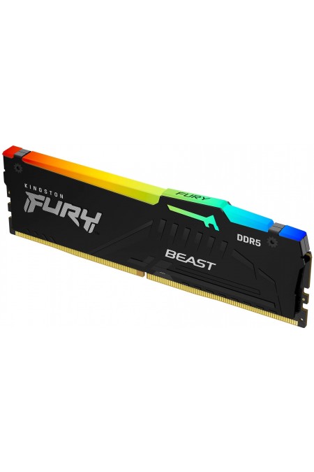 Оперативная память Kingston Fury Beast Black RGB 32 ГБ DDR5 5600 МГц DIMM CL40 (KF556C40BB2A-32) 1