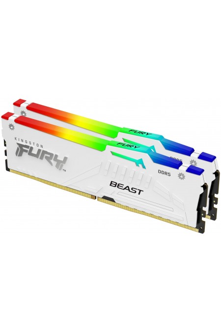 Оперативная память Kingston Fury Beast RGB 64 ГБ (32 ГБ x 2 шт.) DDR5 5200 МГц DIMM CL40 (KF552C40BWAK2-64) 1