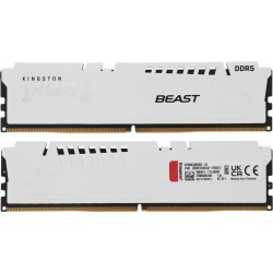 Оперативная память Kingston Fury Beast White XMP 32 ГБ (16 ГБ x 2 шт.) DDR5 6800 МГц DIMM CL34 (KF568C34BWK2-32)