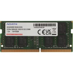 Оперативная память ADATA 16 ГБ DDR4 3200 МГц SODIMM CL22 (AD4S320016G22-SGN)