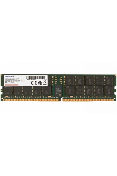 Оперативная память ADATA 64 ГБ DDR5 5600 МГц RDIMM (AD5R560064G40-SHYA) 1