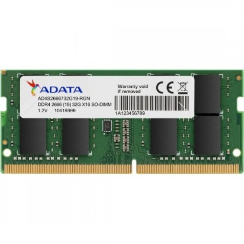 Оперативная память ADATA 8 ГБ DDR4 2666 МГц SODIMM CL19 (AD4S26668G19-BGN) 