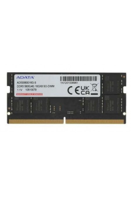 Оперативная память ADATA Memory 16 ГБ DDR5 4800 МГц (AD5S560016G-S) 1