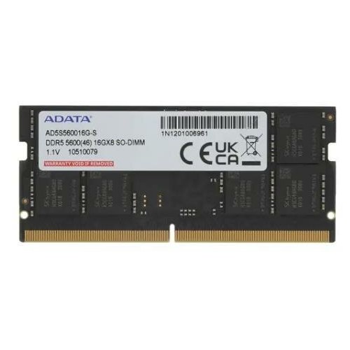 Оперативная память ADATA Memory 16 ГБ DDR5 4800 МГц (AD5S560016G-S) 1