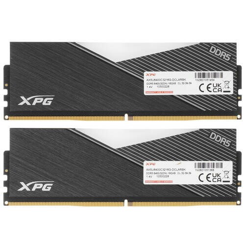 Оперативная память ADATA XPG (16 ГБ x 2 шт.) DDR5 6400 МГц DIMM CL32 (AX5U6400C3216G-DCLARBK) 5