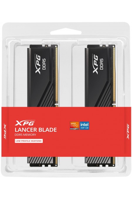 Оперативная память ADATA XPG Lancer Blade Black 32 ГБ (16 ГБ x 2 шт.) DDR5 6000 МГц DIMM CL48 (AX5U6000C4816G-DTLABBK) 6