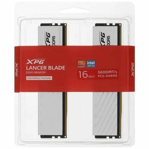 Оперативная память ADATA XPG Lancer Blade White 32 ГБ DR5 5600 МГц DIMM CL46 (AX5U5600C4616G-DTLABWH) 3