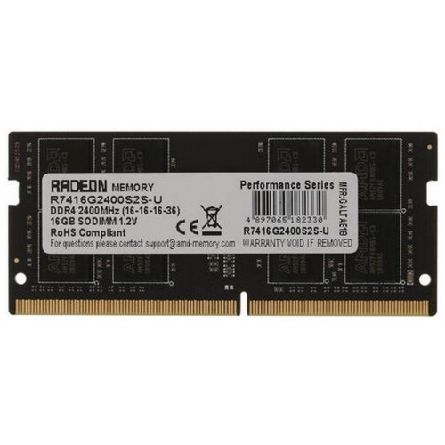 Оперативная память AMD 16 ГБ DDR4 2400 МГц SODIMM CL16 (R7416G2400S2S-U) 