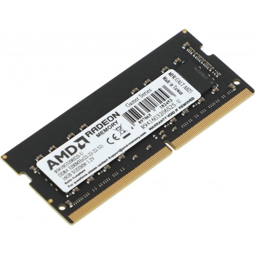 Оперативная память AMD 16 ГБ DDR4 3200 МГц SODIMM CL22 (R9416G3206S2S-U) 1