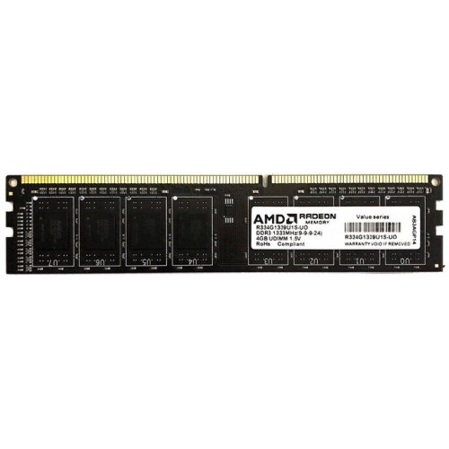 Оперативная память AMD 4 ГБ DDR3 1333 МГц DIMM CL9 (R334G1339U1S-UO) 4