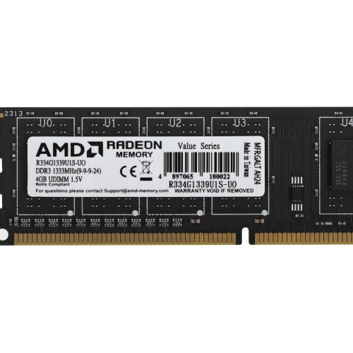 Оперативная память AMD 4 ГБ DDR3 1333 МГц DIMM CL9 (R334G1339U1S-UO) 9