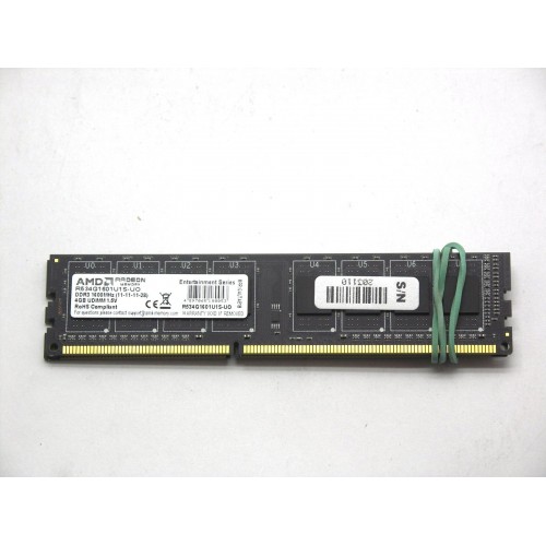 Оперативная память AMD 4 ГБ DDR3 1600 МГц DIMM CL11 (R534G1601U1S-UO) 1