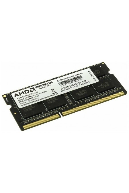 Оперативная память AMD 8 ГБ DDR3L 1600 МГц SODIMM CL11 (R538G1601S2SL-UO) 