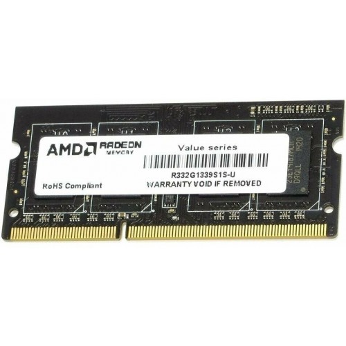 Оперативная память AMD Radeon R3 Value 2 ГБ DDR3 1333 МГц SODIMM CL9 (R332G1339S1S-U) 6