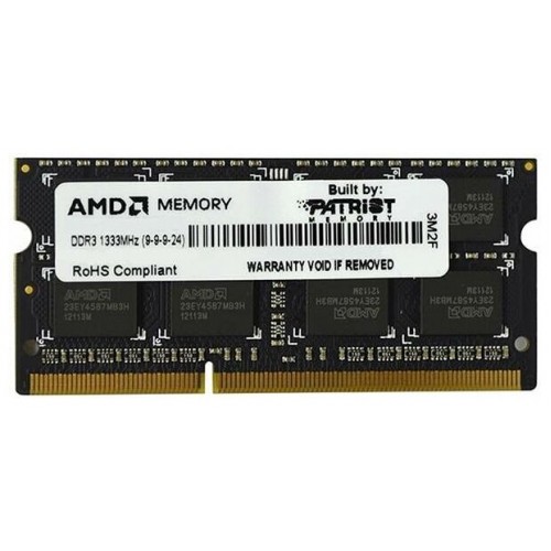 Оперативная память AMD Radeon R3 Value 4 ГБ DDR3 1333 МГц SODIMM CL9 (R334G1339S1S-U) 1