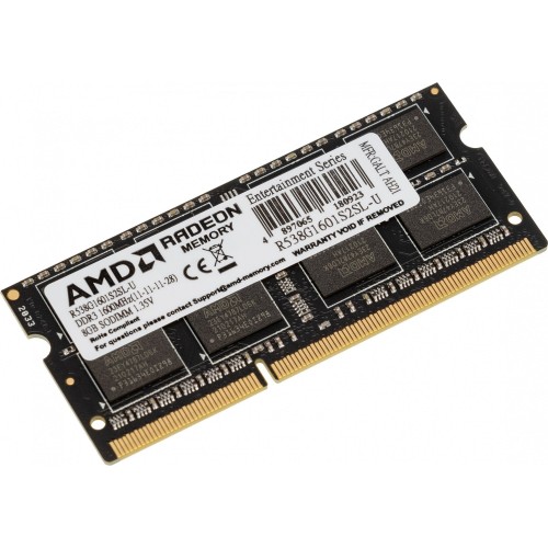 Оперативная память AMD Radeon R5 Entertainment Series 8 ГБ DDR3 1600 МГц SODIMM CL11 (R538G1601S2SL-U) 4